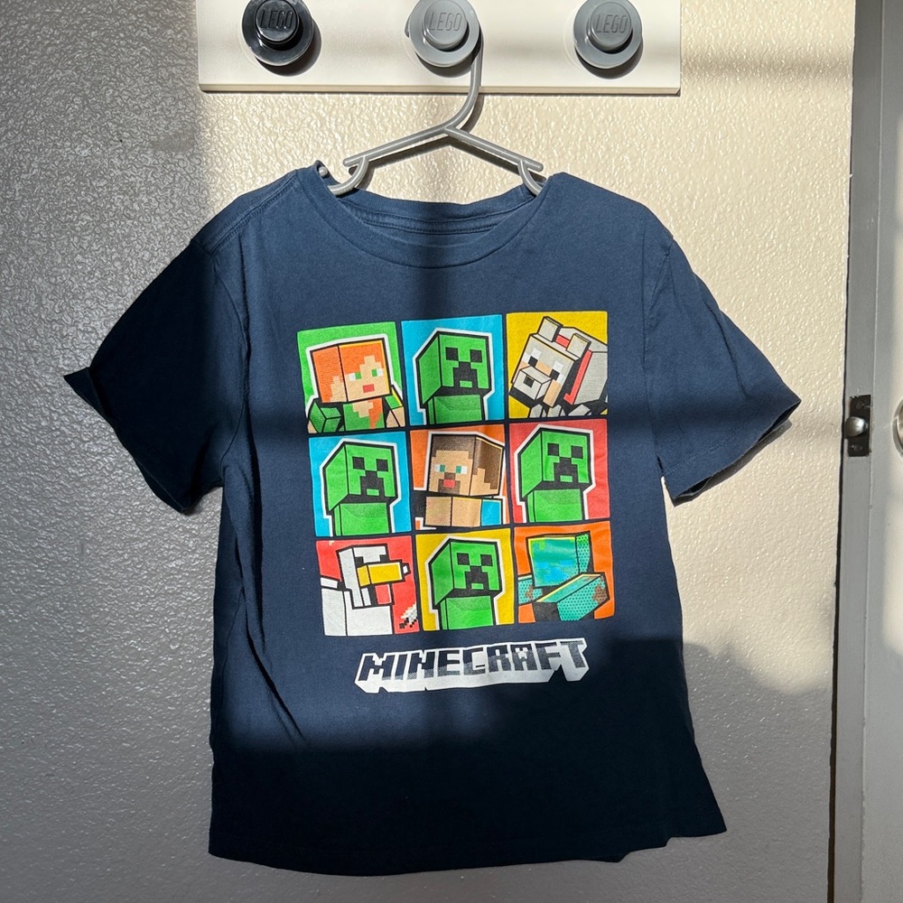 Old Navy Minecraft Grid Graphic Tee
